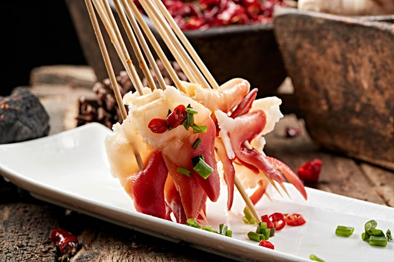 冷锅串串北极贝尖图片