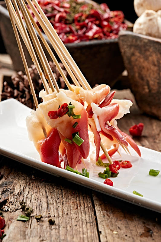 冷锅串串北极贝尖图片