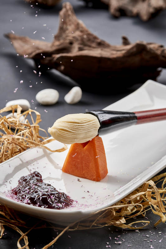 充满文化韵味的创意美食毛笔酥图片