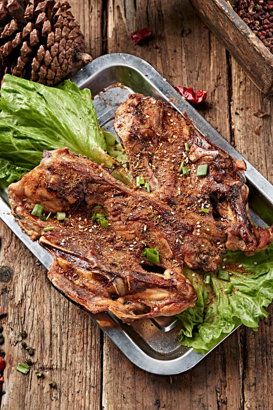 炭烤秘制鸡架图片