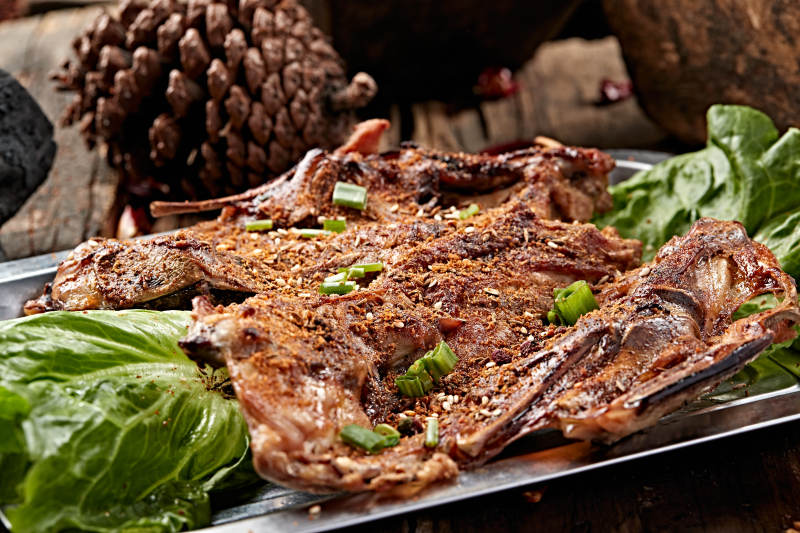 炭烤秘制鸡架图片