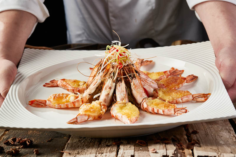 芝士焗阿根廷红虾图片