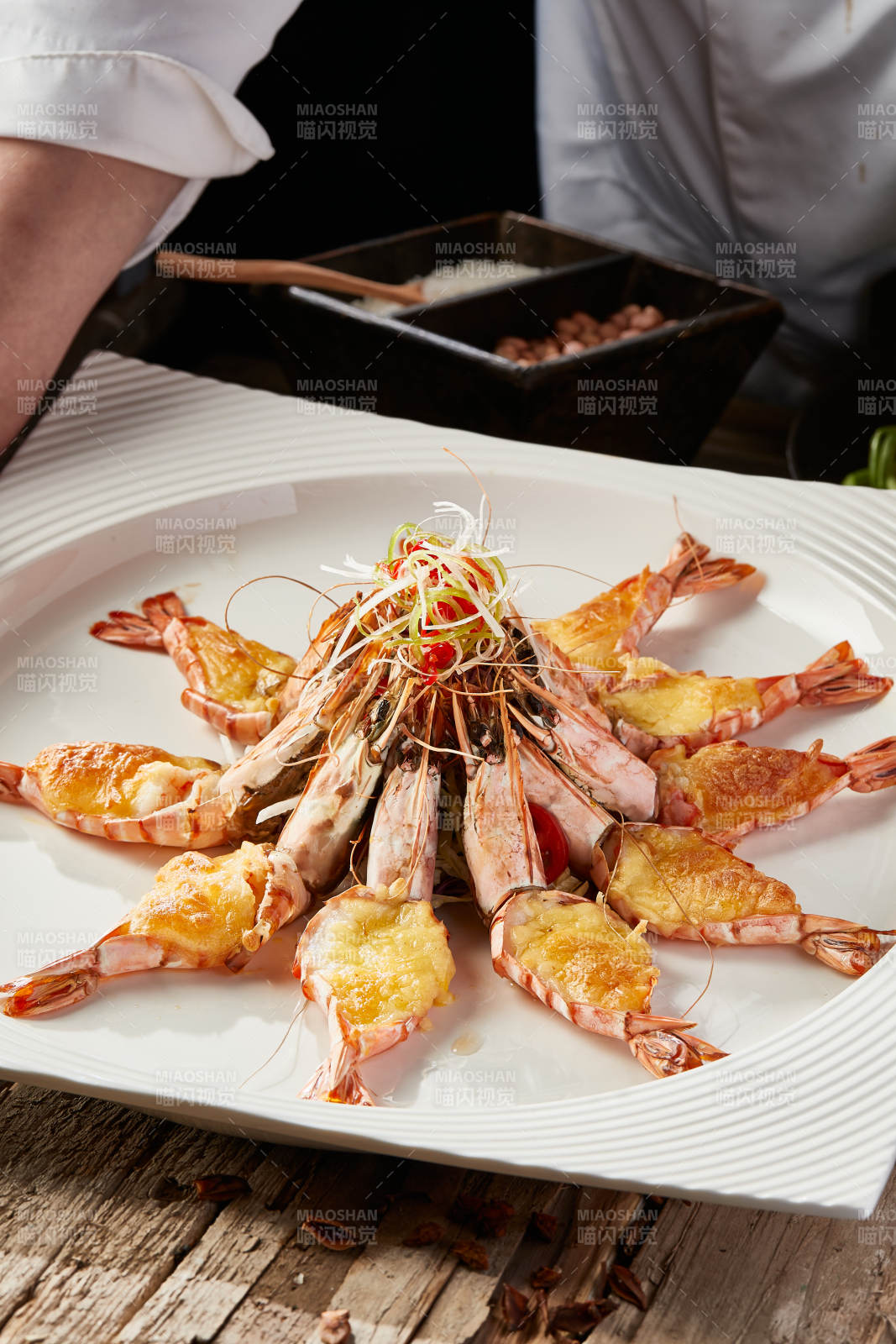 芝士焗阿根廷红虾图片