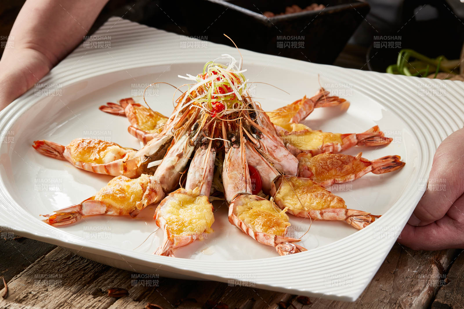 芝士焗阿根廷红虾图片