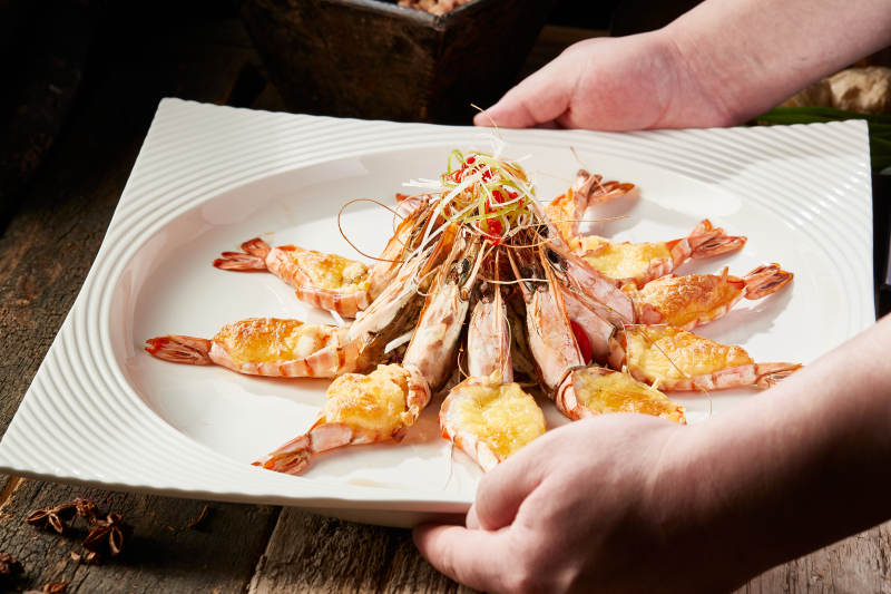 芝士焗阿根廷红虾图片