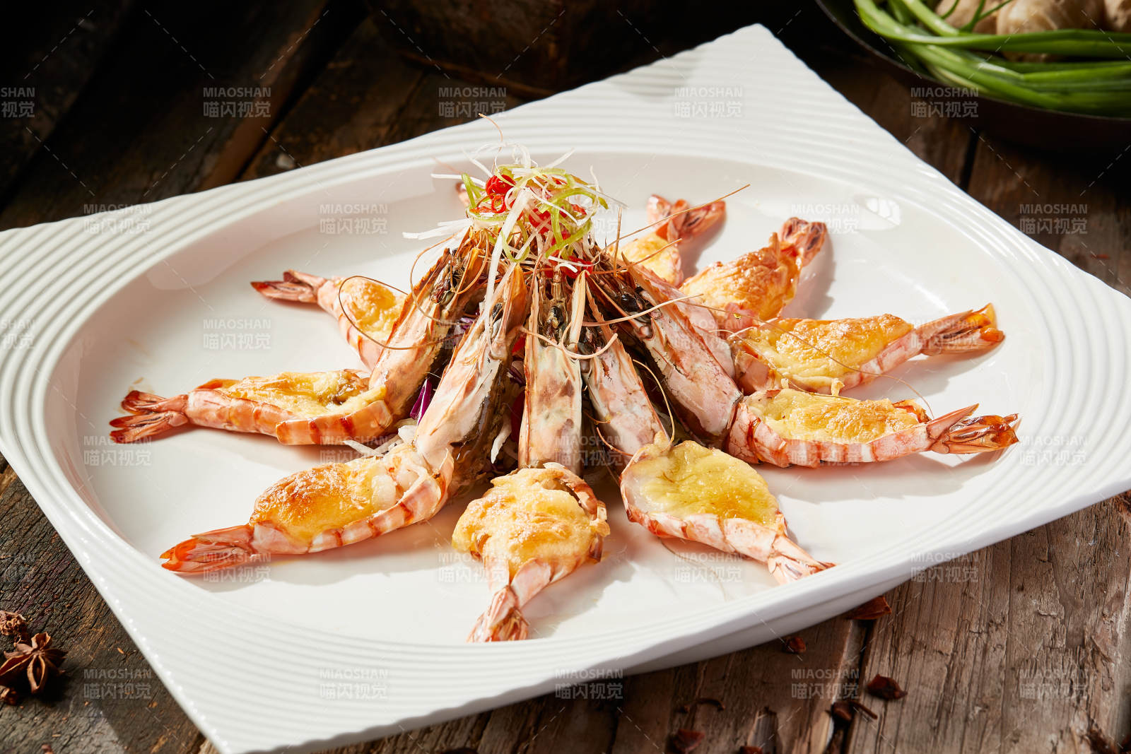 芝士焗阿根廷红虾图片