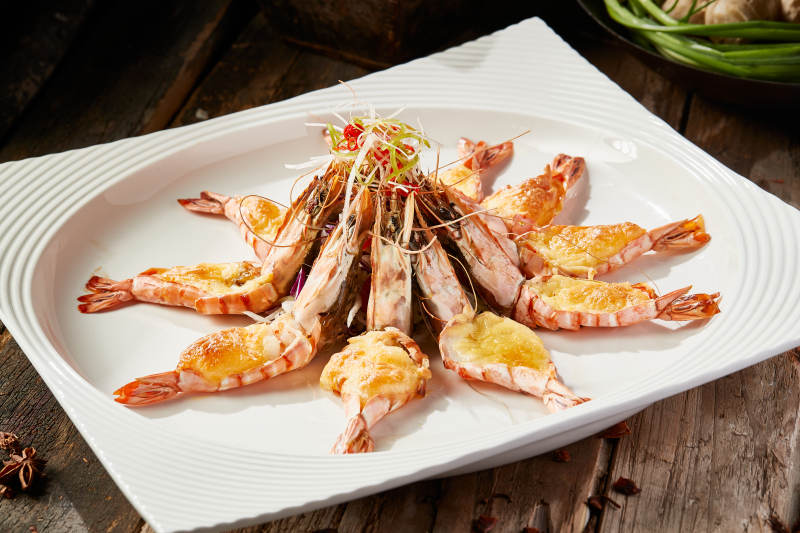 芝士焗阿根廷红虾图片