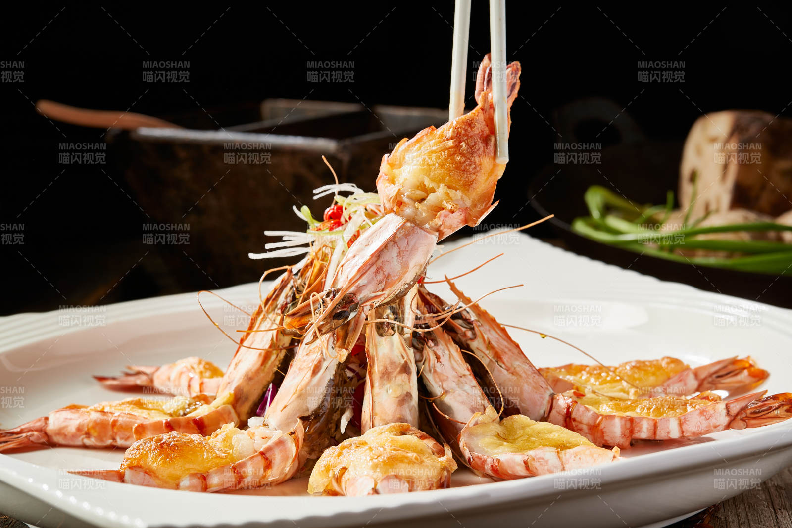 芝士焗阿根廷红虾图片