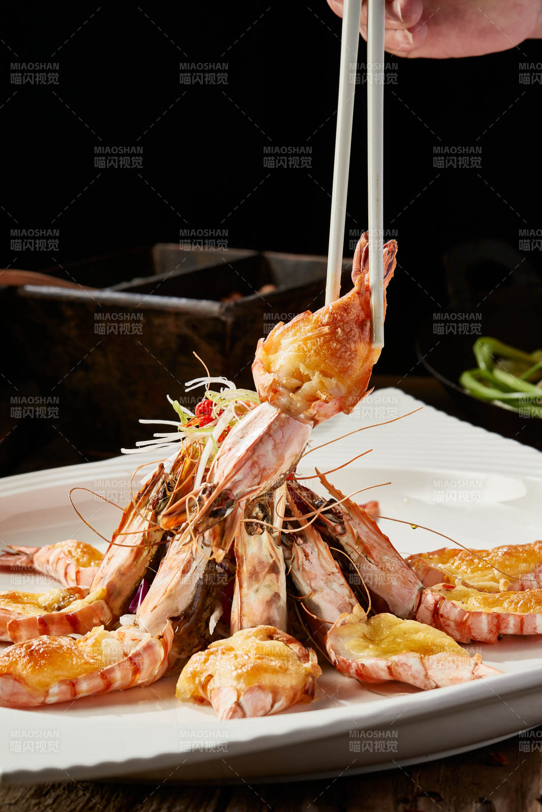 芝士焗阿根廷红虾图片