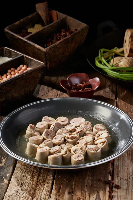 水煮传统蒙餐羊肉肠图片