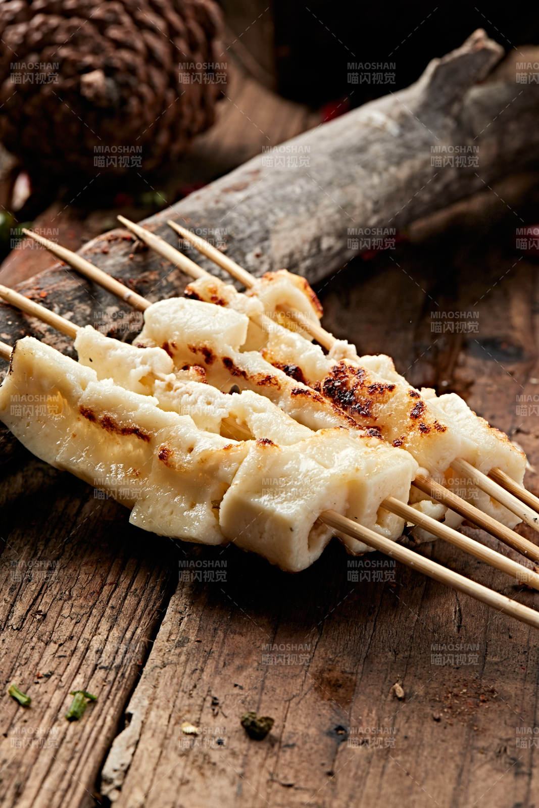 炭烤蒙族鲜奶豆腐图片