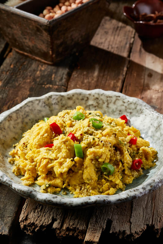 双脚小米炒鸡蛋图片