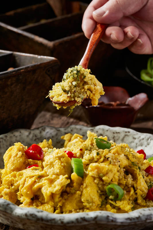 双脚小米炒鸡蛋图片