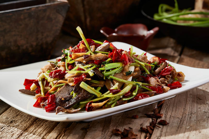 湘味腌笋小炒猪肝图片