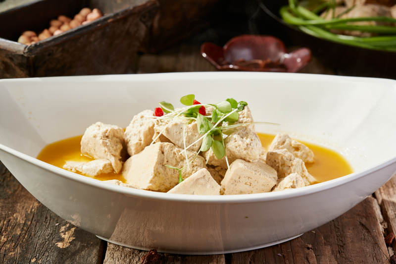 鲜鸡汤炖豆腐图片