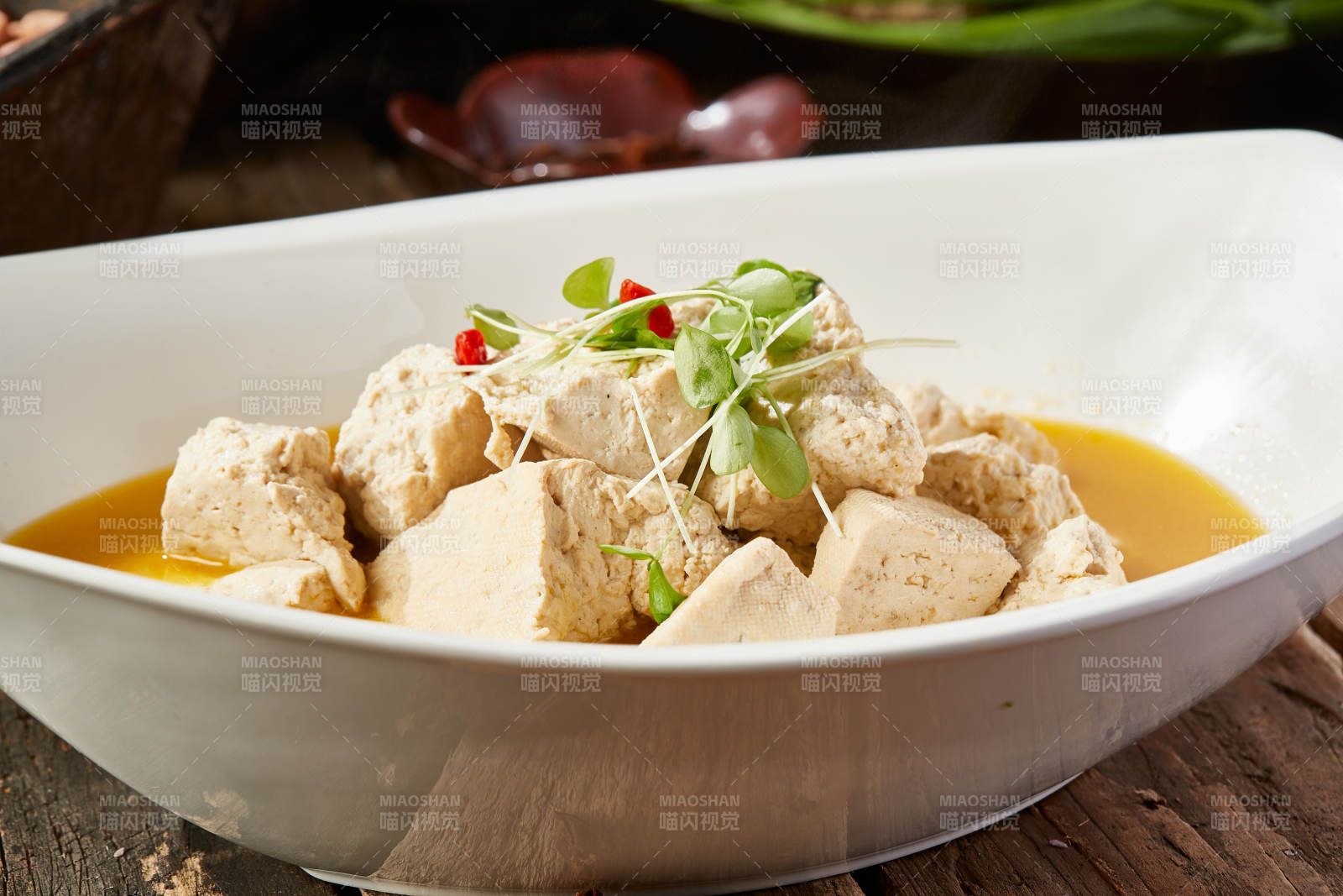 鲜鸡汤炖豆腐图片