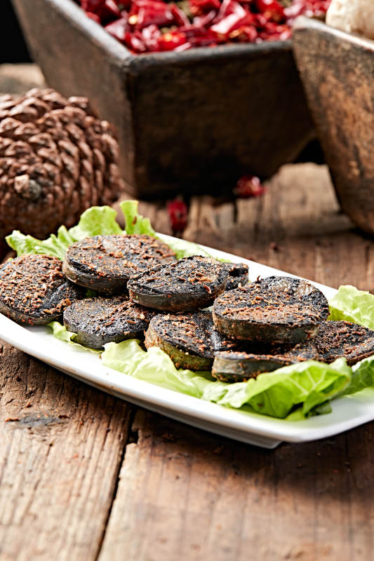 炭烤羊血肠图片