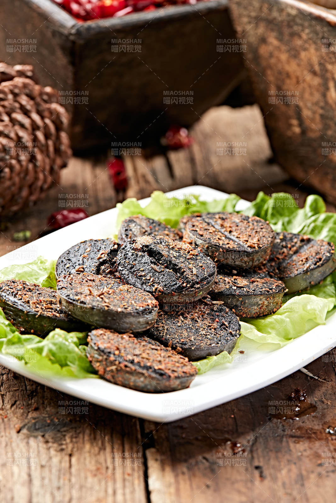 炭烤羊血肠图片