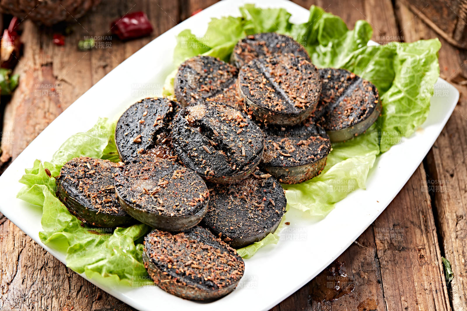 炭烤羊血肠图片