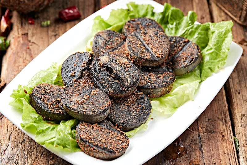 炭烤羊血肠图片