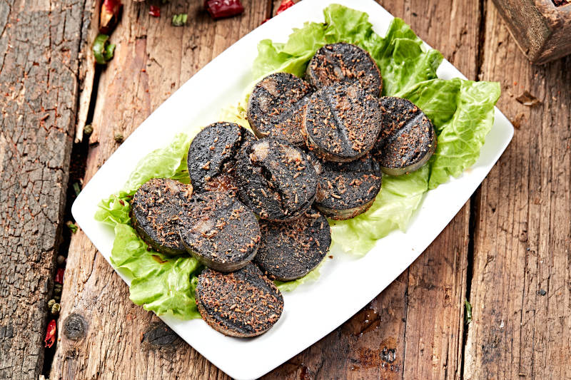 炭烤羊血肠图片