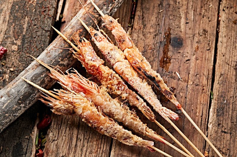 炭烤盐焗大虾图片