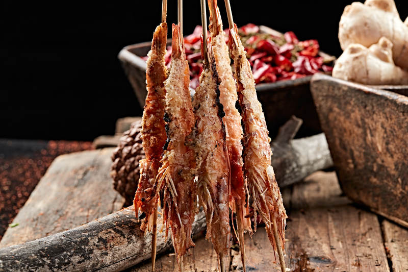 炭烤盐焗大虾图片