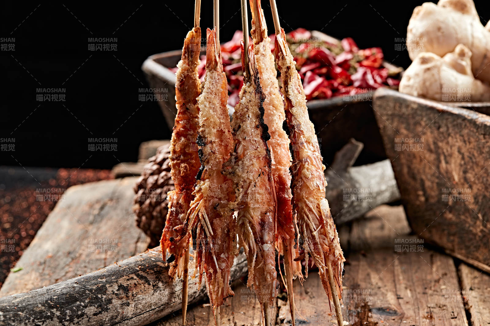 炭烤盐焗大虾图片