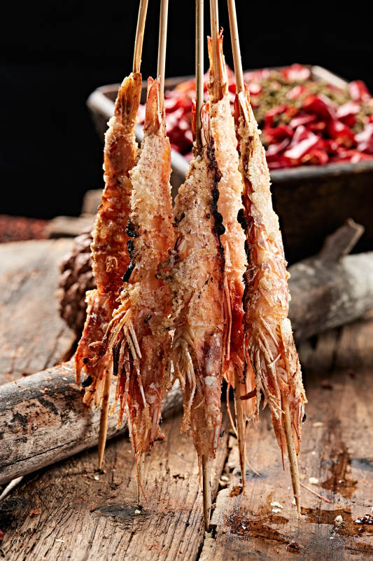 炭烤盐焗大虾图片