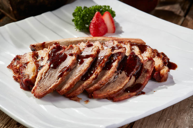 清炖浇汁牛肋条拆骨肉图片