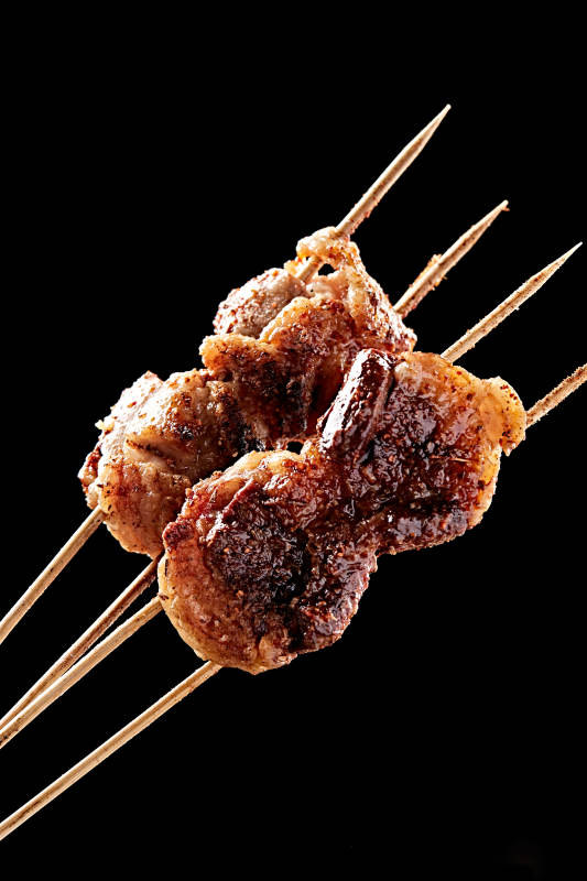 炭火烤羊腰图片