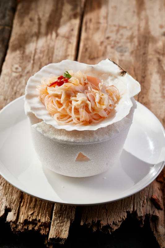 蒜蓉粉丝烤扇贝图片