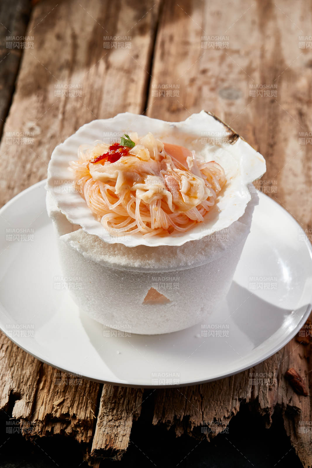 蒜蓉粉丝烤扇贝图片