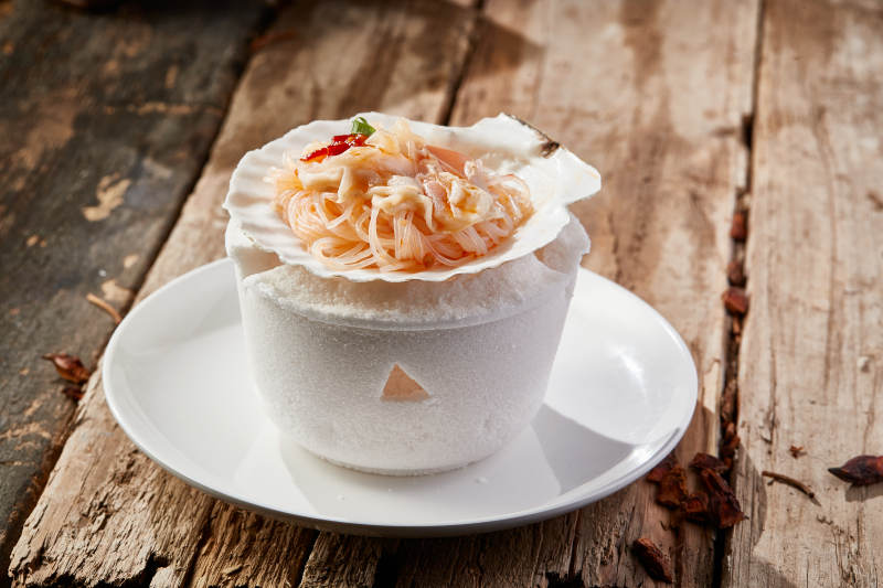 蒜蓉粉丝烤扇贝图片