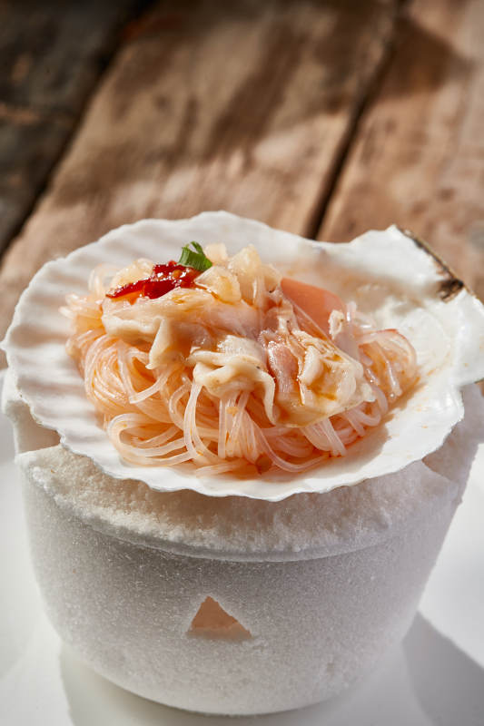 蒜蓉粉丝烤扇贝图片