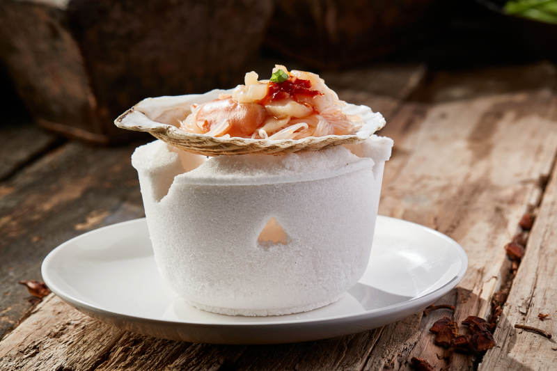 蒜蓉粉丝烤扇贝图片