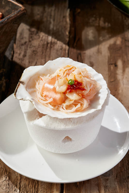 蒜蓉粉丝烤扇贝图片