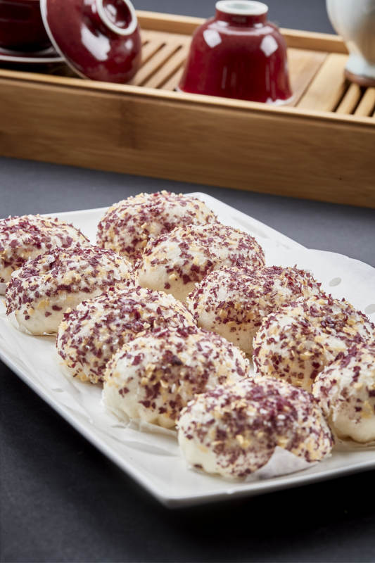 早茶茶点港式茶餐流沙金麦爆图片