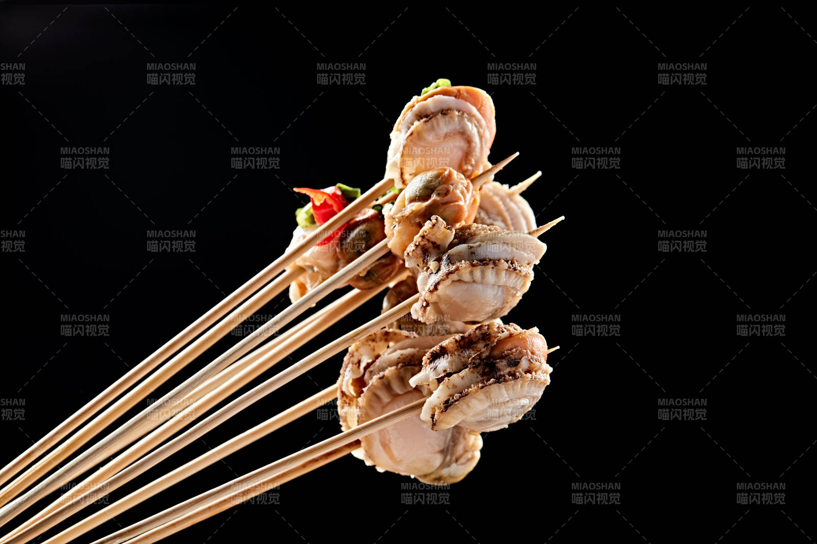 冷锅扇贝肉串串图片