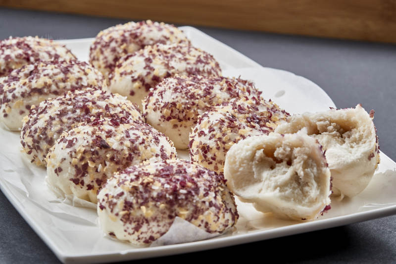 早茶茶点港式茶餐流沙金麦爆图片