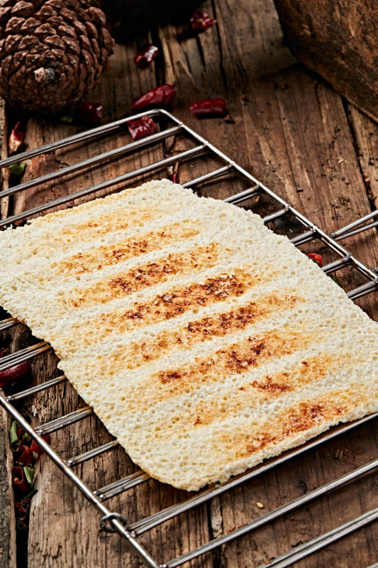 蒙族传统炭烤奶皮子图片