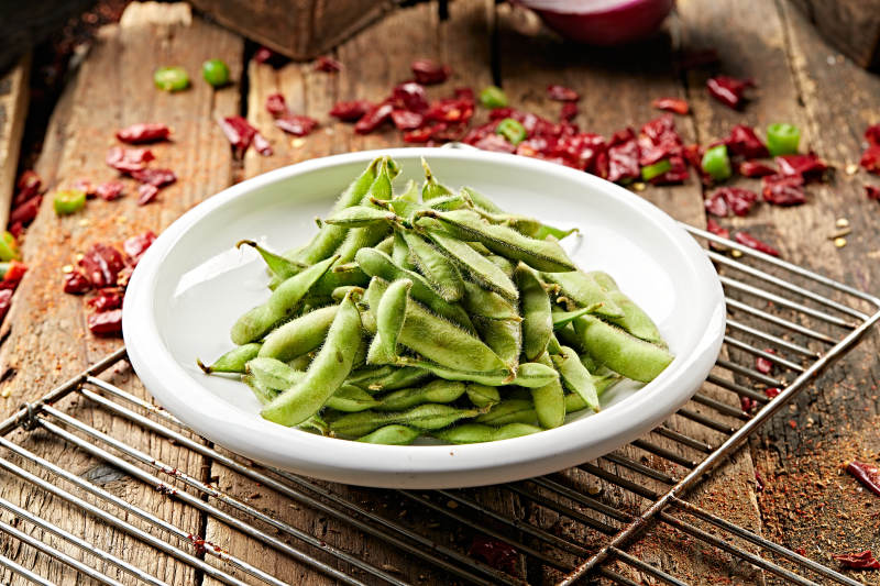 盐水煮毛豆图片