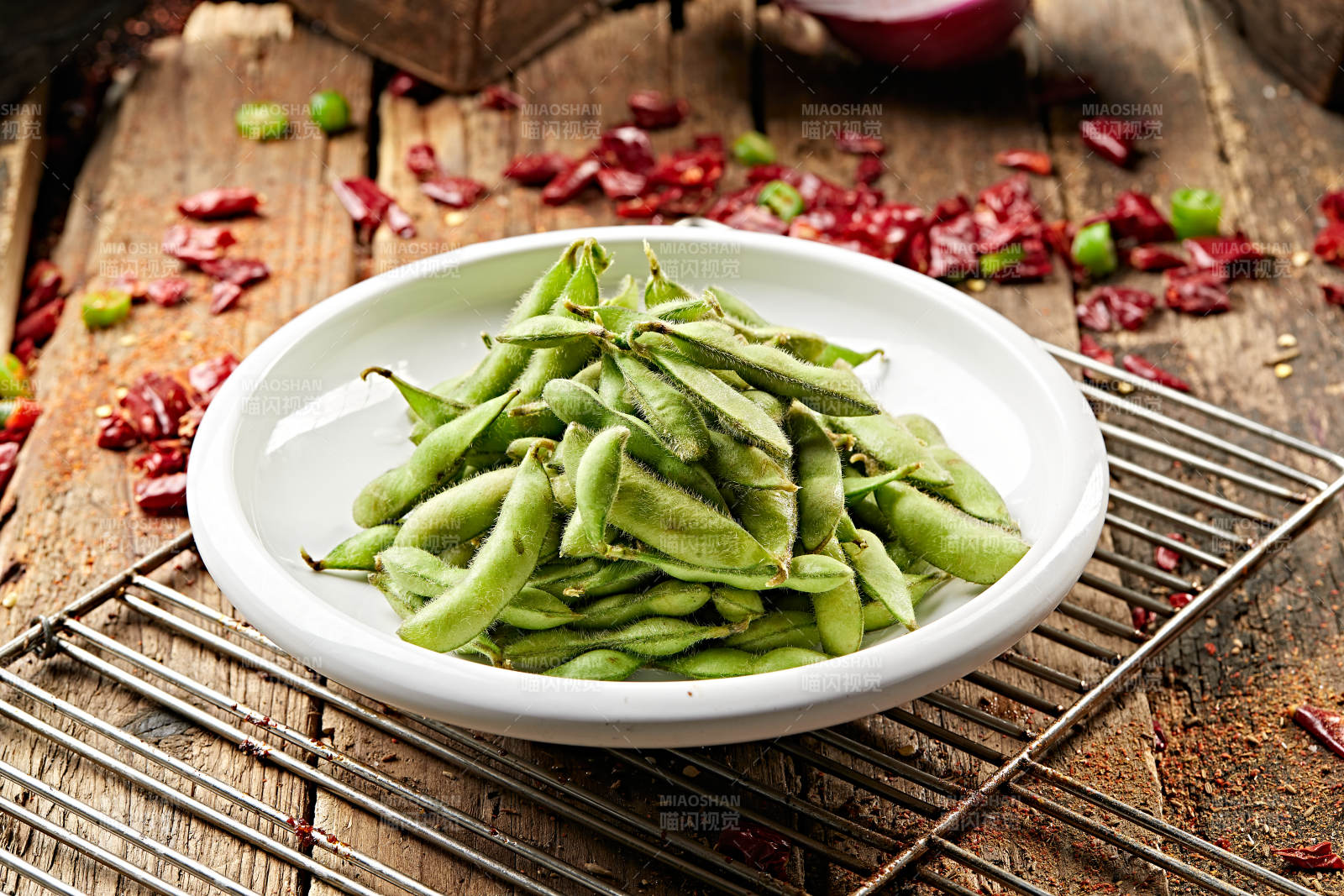 盐水煮毛豆图片