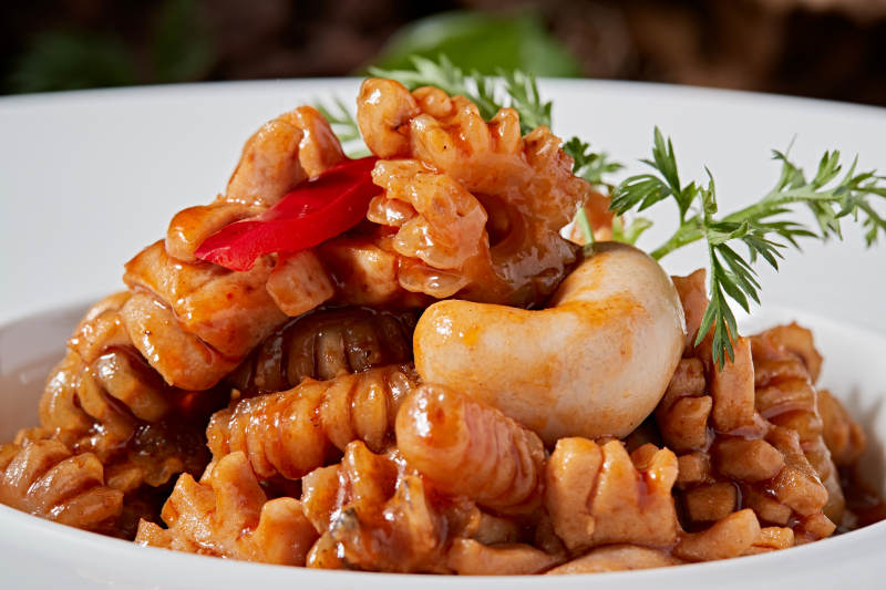 红烧鸡佛鹿鞭花图片