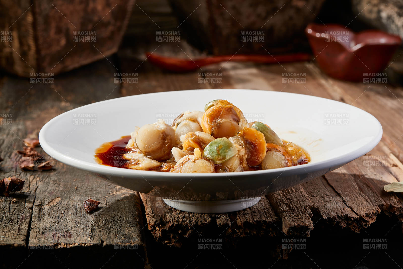 生淹小海鲜扇贝丁图片