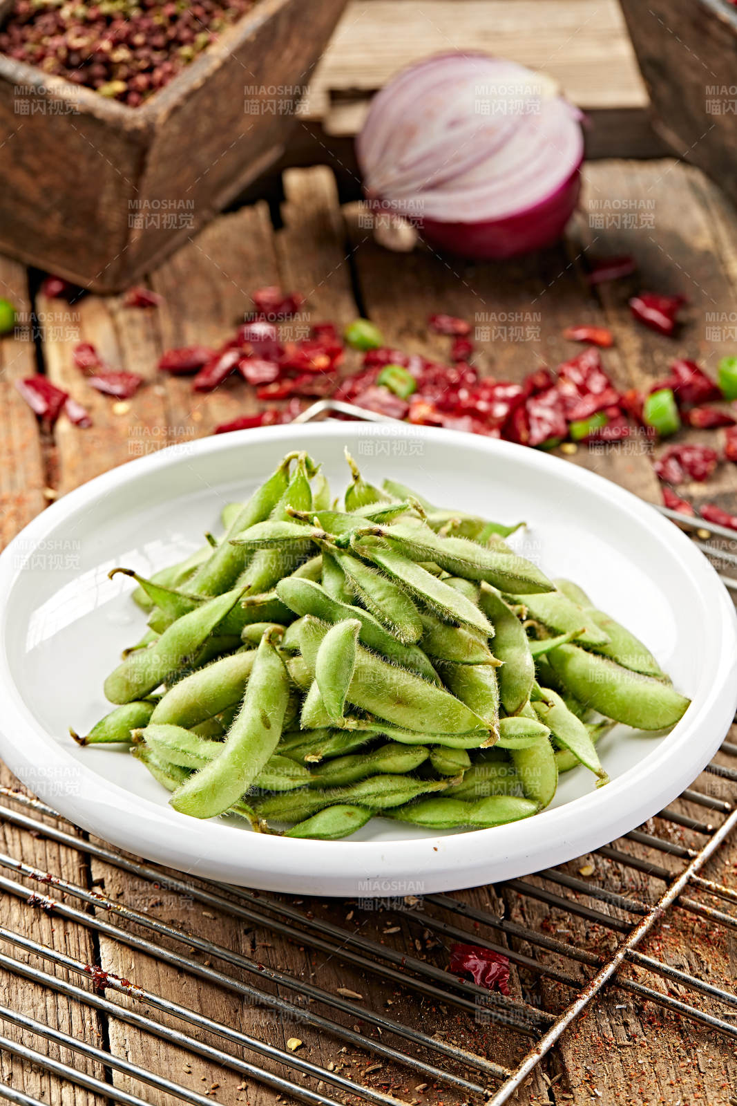 盐水煮毛豆图片