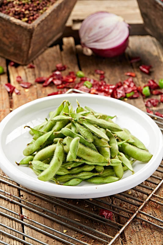 盐水煮毛豆图片