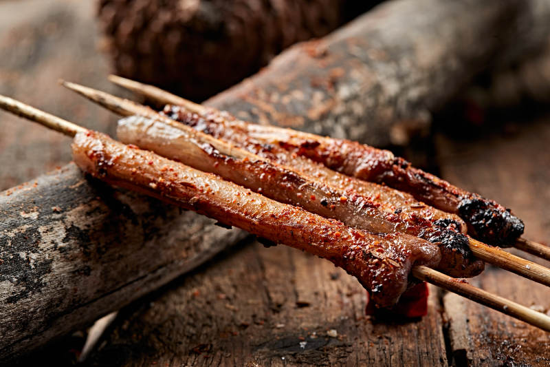 炭烤滋补羊鞭图片