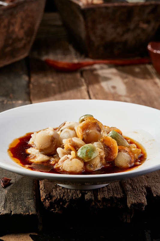 生淹小海鲜扇贝丁图片