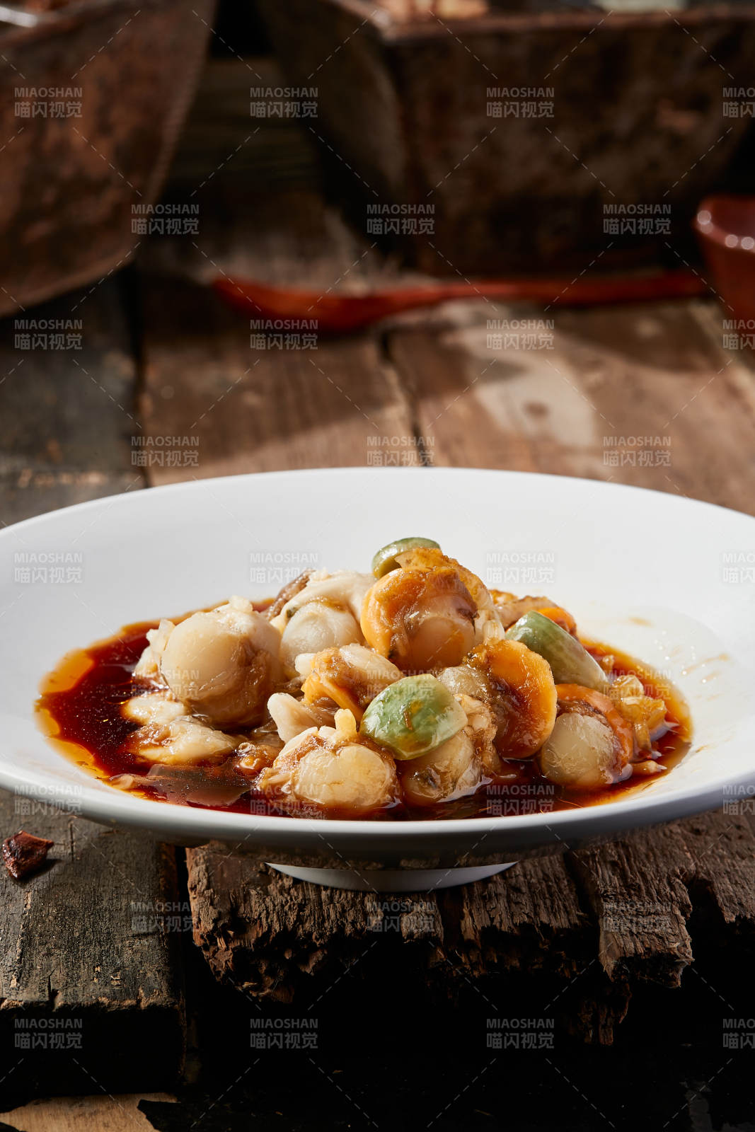 生淹小海鲜扇贝丁图片